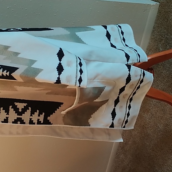 Aztec print open coat jacket size small - Picture 4 of 9